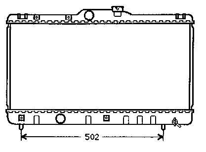 731441 VALEO Radiador de esfriamento de motor