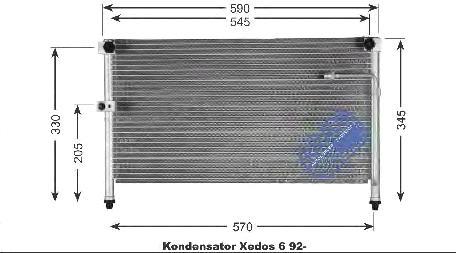 C00361480 Mazda Radiador de aparelho de ar condicionado
