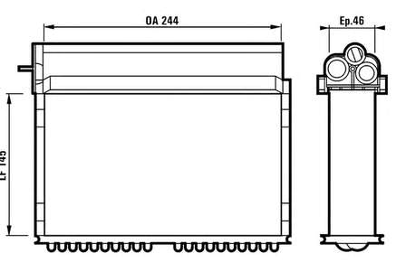 64119176098 BMW Radiador de forno (de aquecedor)