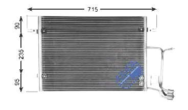 8D0260403G VAG Radiador de aparelho de ar condicionado