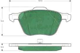 Sapatas do freio dianteiras de disco VAG 7M3698151A preço, a partir de 43,53 USD