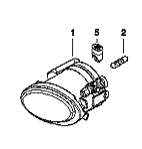 63172228613 BMW Luzes de nevoeiro esquerdas