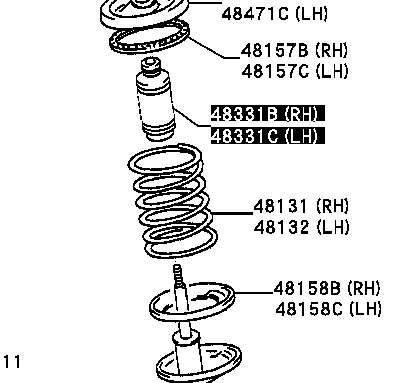 4833112140 Toyota Pára-choque (grade de proteção) de amortecedor dianteiro