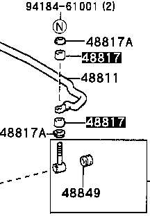 Bucha de suporte dianteiro de estabilizador Toyota 9094801003 preço, a partir de 2,30 USD