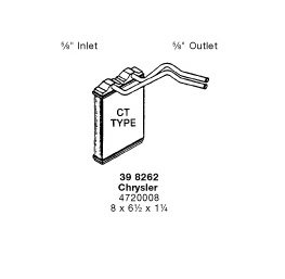 Radiador de forno (de aquecedor) Fiat/Alfa/Lancia K04720008