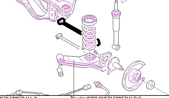 5520126500 Hyundai/Kia Braço oscilante transversal direito de suspensão traseira