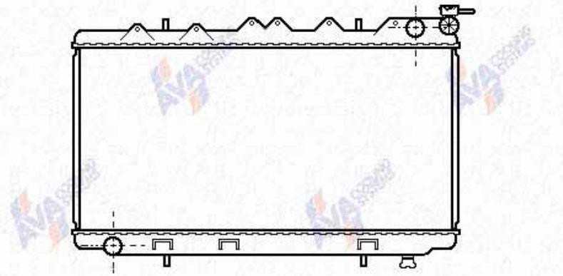 2141071J01 Nissan/Infiniti Radiador de esfriamento de motor