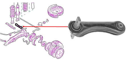 Braço oscilante superior direito de suspensão traseira Honda 52390SR3000 preço, a partir de 32,90 USD