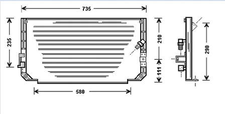8846012480 Toyota Radiador de aparelho de ar condicionado