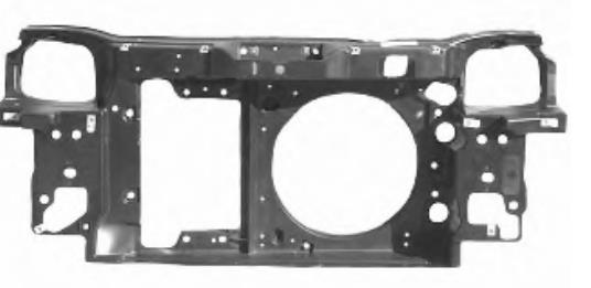 6N0805594N VAG Suporte do radiador montado (painel de montagem de fixação das luzes)