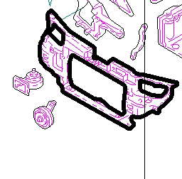 7M0805594AL VAG Suporte do radiador montado (painel de montagem de fixação das luzes)