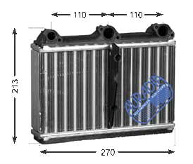 64111374365 BMW Radiador de forno (de aquecedor)
