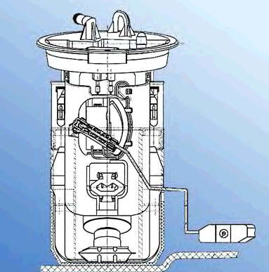 228222009002Z Continental/Siemens Módulo de bomba de combustível com sensor do nível de combustível