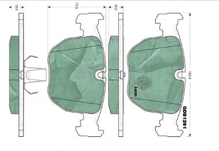 34116761252 BMW Sapatas do freio dianteiras de disco