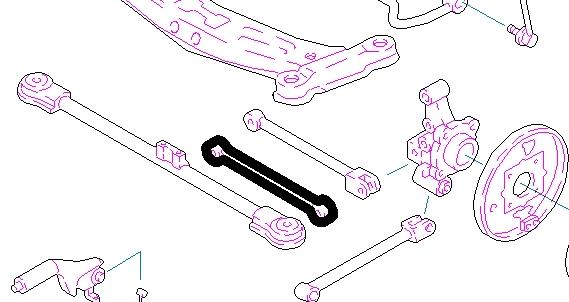 Compre 4871005050 Toyota Braço oscilante inferior esquerdo de suspensão traseira/direita