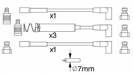 Fios de alta voltagem, kit FAE 83100 preço, a partir de 14,50 USD