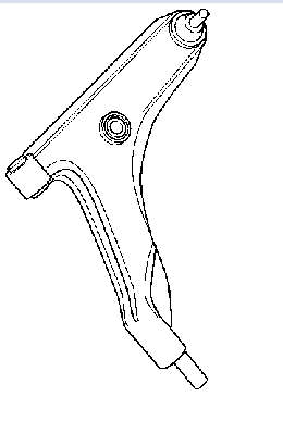 Compre TC1091 Delphi Braço oscilante inferior direito de suspensão dianteira