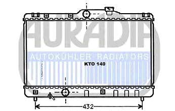 1653574010 Toyota Radiador de esfriamento de motor