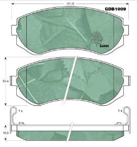 Sapatas do freio dianteiras de disco Nissan/Infiniti 44060VB190 preço, a partir de 35,63 USD