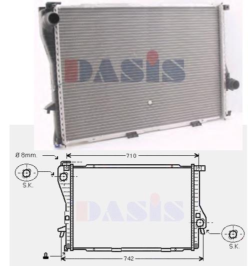 Radiador de esfriamento de motor BMW 17111436060 preço, a partir de 110,42 USD