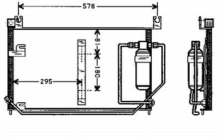 Radiador de aparelho de ar condicionado Suzuki Baleno  EG