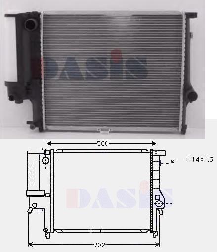 0060A2 Profit Radiador de esfriamento de motor