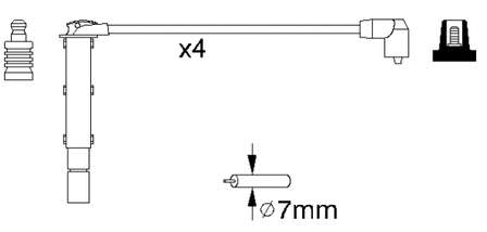 Compre 2999 NGK Fios de alta voltagem, kit