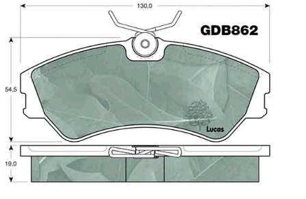 701698151C VAG Sapatas do freio dianteiras de disco