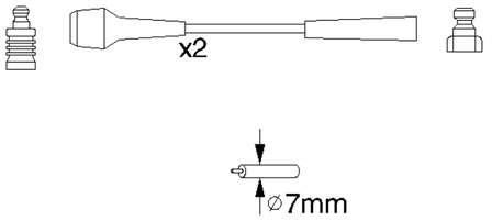 Compre 6025 NGK Fios de alta voltagem, kit