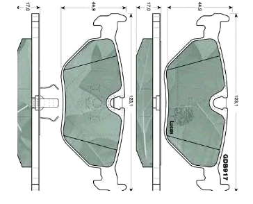 34211158266 BMW Sapatas do freio traseiras de disco