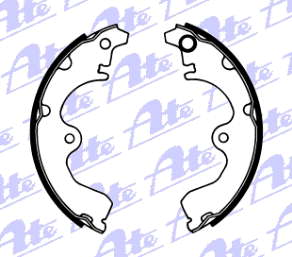 Compre GF236AF Japan Parts Sapatas do freio traseiras de tambor