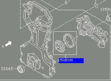 150208H700 Nissan/Infiniti Kit de reparação da bomba de óleo