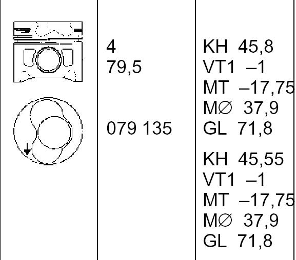 0304000 Mahle Original