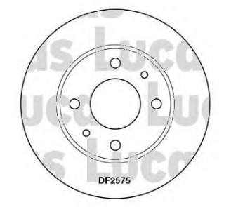 Compre DF2575 TRW Disco do freio dianteiro