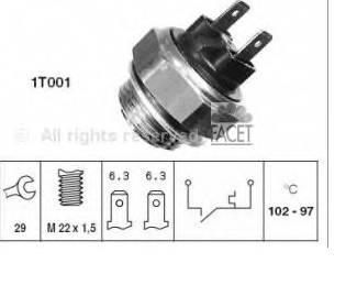 PRC3505 Land Rover Sensor de temperatura do fluido de esfriamento (de ativação de ventilador do radiador)