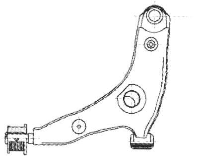 4520060810 Suzuki Braço oscilante inferior direito de suspensão dianteira