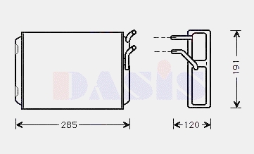 1307236 Volvo Radiador de forno (de aquecedor)