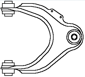 Braço oscilante superior direito de suspensão dianteira Honda 51450584A01 preço, a partir de 50,67 USD