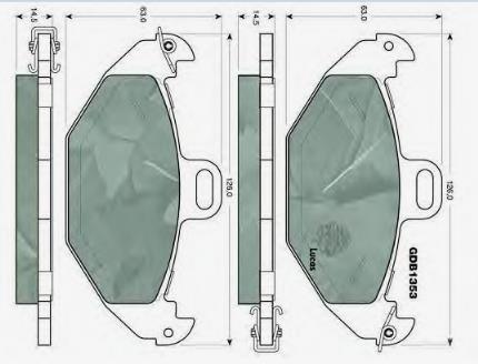 7701205491 Renault (RVI) Sapatas do freio traseiras de disco