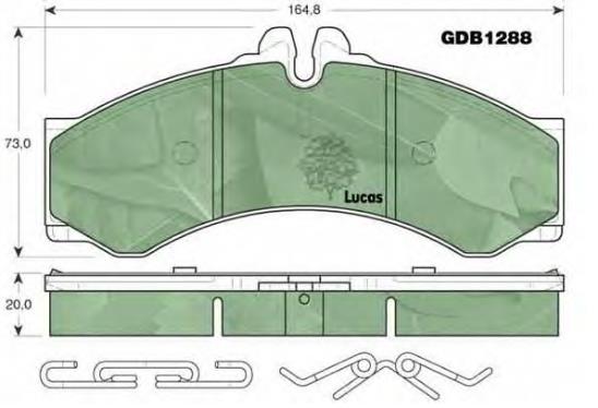 2D0698151A VAG Sapatas do freio dianteiras de disco