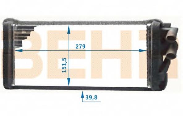 Radiador de forno (de aquecedor) VAG 443819030 preço, a partir de 26,68 USD