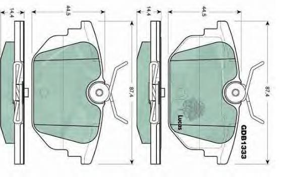 77362242 Fiat/Alfa/Lancia Sapatas do freio traseiras de disco