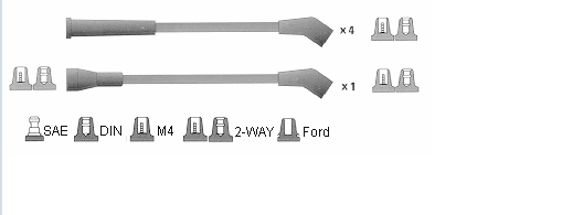 3374086G00 Suzuki Fios de alta voltagem, kit