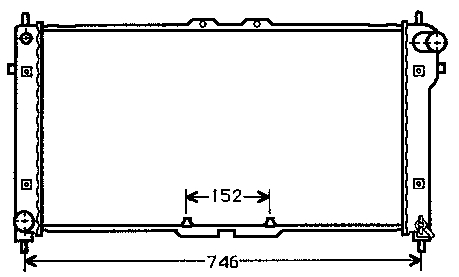 K81715200C Mazda Radiador de esfriamento de motor