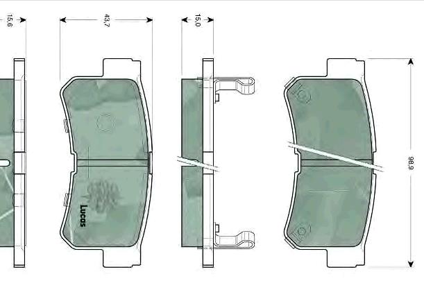 Sapatas do freio traseiras de disco Hyundai/Kia 5830217A00 preço, a partir de 30,78 USD