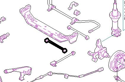 5522017000 Hyundai/Kia Braço oscilante inferior esquerdo de suspensão traseira/direita