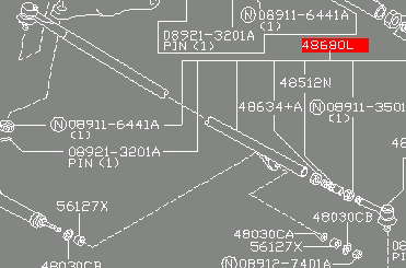 2701112 Ashika Tração de direção montada