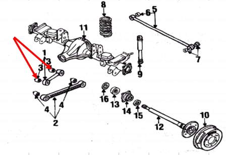 5504506J00 Nissan/Infiniti Bloco silencioso do braço oscilante inferior traseiro longitudinal