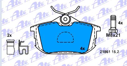 Sapatas do freio traseiras de disco Mitsubishi MZ690345 preço, a partir de 14,50 USD