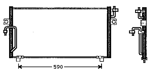 FP50K265NS Nissens Radiador de aparelho de ar condicionado